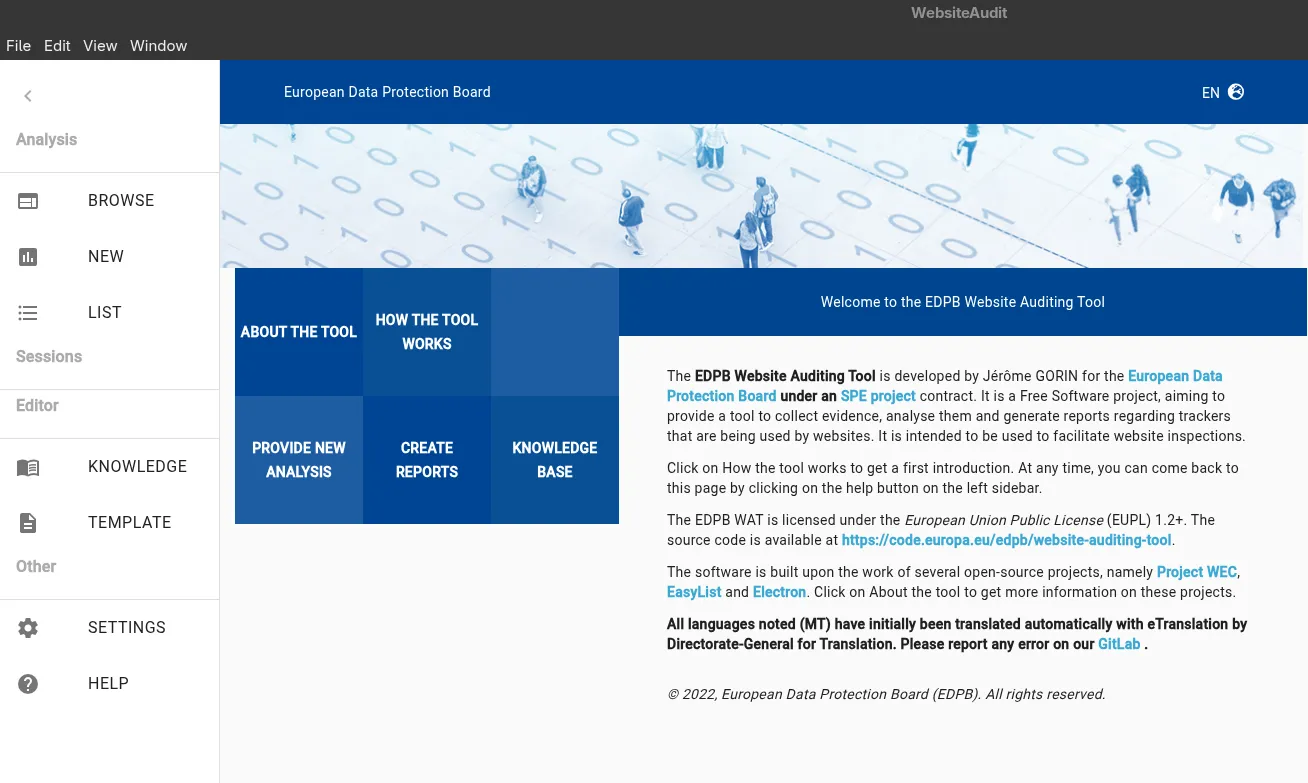 Główny interfejs użytkownika